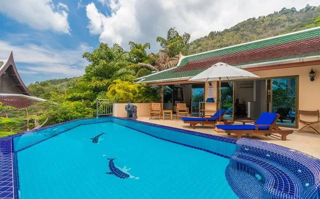 The lounge had direct views of the pool