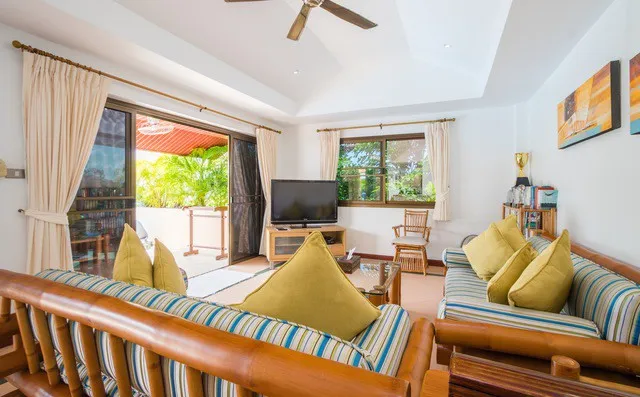 TV for the kids, comfortable seating and lots of floor space